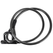 ANTIVOL VELO / TROTTINETTE CABLE/U A CLE DIAM 15mm L 1,50m NOIR LIVRE AVEC 2 CLES - NIVEAU SECURITE 7 8435764422614