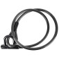 ANTIVOL VELO / TROTTINETTE CABLE/U A CLE DIAM 15mm L 1,50m NOIR LIVRE AVEC 2 CLES - NIVEAU SECURITE 7 8435764422614