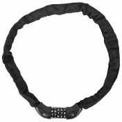 ANTIVOL VELO / TROTTINETTE CHAINE A CODE ACIER DIAM 8mm LONGUEUR 85cm NOIR - NIVEAU SECURITE 8 7427255406914