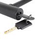 ANTIVOL VELO / TROTTINETTE U DIAM 13mm 142mm NOIR LIVRE AVEC 2 CLES/SUPPORT 7427255406969