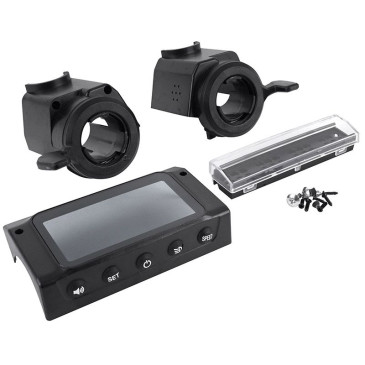 COUVERCLE D'ECRAN POUR COMPTEUR TROTTINETTE KUGOO AVEC ACCELERATEUR ET FREIN NOIR -SELECTION P2R- 7427136175434
