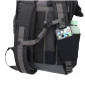SACOCHE ARRIERE VELO HAPO.G ROLL-TOP NOIR MEDIUM CONVERTIBLE SAC A DOS (53x27x16cm) (VENDU A L'UNITE) - FIXATION SANGLES SUR PORTE BAGAGE 3104889922723