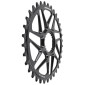 PLATEAU VTT DIRECT MOUNT POUR SHIMANO FC-M6100/M6120/M6130/FC-M7100/M7120/M7130/FC-M8100/M8120/M8130 STRONGLIGHT MONO ALU NOIR 34DTS - EPAISSEUR 3mm 12V. 3700223723072