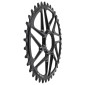 PLATEAU VTT DIRECT MOUNT POUR SHIMANO FC-M6100/M6120/M6130/FC-M7100/M7120/M7130/FC-M8100/M8120/M8130 STRONGLIGHT MONO ALU NOIR 38DTS - EPAISSEUR 3mm 12V. 3700223725199