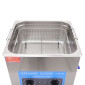 NETTOYEUR/BAC ULTRASONS PROFESSIONNEL ANALOGIQUE 15L 360 WATTS AVEC VANNE DE VIDANGE (330x300x150mm) (QUALITE PREMIUM) 3700948306529