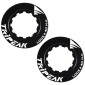 ECROU DISQUE DE FREIN CENTER LOCK TRIPEAK ALUMINIUM ULTRA LEGER 7g NOIR - SERRAGE INTERNE (VENDU A LA PAIRE) 4710243294338