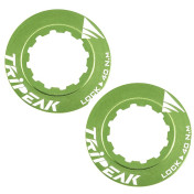 ECROU DISQUE DE FREIN CENTER LOCK TRIPEAK ALUMINIUM ULTRA LEGER 7g VERT - SERRAGE INTERNE (VENDU A LA PAIRE) 4710243294369