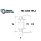 ROULEMENT CADRE SUPENDU BLACKBEARING MAX 15x24/26-5/7 mm (6802-FEE 2rs) 3760365231446