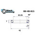 ROULEMENT JEU DE DIRECTION BLACKBEARING MAX 30.05x42- 7 mm 36x36°(B15 - 30.05 x 42 x 7 mm 36°/45) 3760290196896