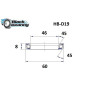 ROULEMENT JEU DE DIRECTION BLACKBEARING D19 - 46 x 60 x 8 45/45° 3760365231613