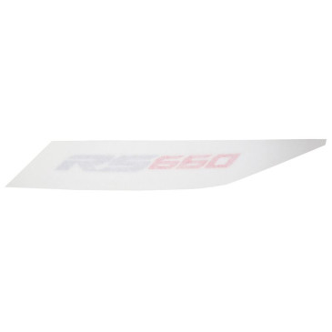 AUTOCOLLANT/STICKER/DECOR "RS 660" DE QUEUE ARRIERE GAUCHE ORIGINE APRILIA 660 RS LAVA RED 2020-2022 -2H004027-