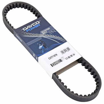 COURROIE SCOOT ADAPTABLE MBK 50 BOOSTER, NITRO, OVETTO 2T/YAMAHA 50 BWS, AEROX, NEOS/APRILIA 50 RALLY/BETA 50 ARK, EIKON/MALAGUTI 50 CIAK, F10, F12, F15 (747 x 16,5 x 8) -DAYCO KEVLAR- 8021787568110