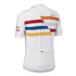MAILLOT GIST HOMME MAGLIE MANCHES COURTES ZIP TOTAL BLANC BANDE COLORE S -5347 8013271367927