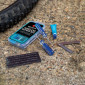 REPAIR KIT - FOR BICYCLE TUBELESS TYRE - MTB WELDTITE "FROM OUTSIDE" REPAIR WITH STRING PLUGS - IN BOX (GLUE 5g + MARKER + 5 STRANDS + SCRAPPER + NEEDLE + CUTTER) 5013863010142