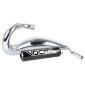 EXHAUST FOR 50cc MOTORBIKE VOCA CROSS CHROMED FOR SHERCO 50 SM-R, SE-R (TOP MOUNTING -BLACK ALUMINIUM SILENCER) 3700948275955
