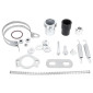 EXHAUST FOR 50cc MOTORBIKE VOCA CROSS CHROMED FOR DERBI 50 SENDA, SENDA DRD/APRILIA 50 RX, SX (TOP MOUNTING - RED ALUMINIUM SILENCER) 3700948184837