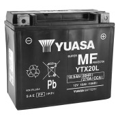 BATTERIE 12V 18 Ah YTX20L YUASA ACTIVEE EN USINE PRETE A L'EMPLOI (Lg175xL87xH155mm) 5050694044144