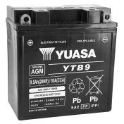 BATTERIE 12V 9 Ah YTB9 YUASA ACTIVEE EN USINE PRETE A L'EMPLOI (Lg135xL75xH140mm) 5050694049552