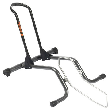 PRESENTOIR/SUPPORT 1 VELO STABILUS 2.0 PLIABLE FIXATION ROUE AVANT OU ARRIERE COMPATIBLE 26"-27.5"-29"-700C INOX 8013271299976