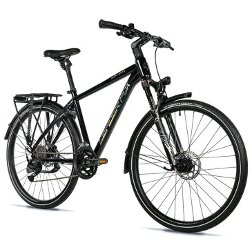 VELO MUSCULAIRE VTC 28 LEADER FOX ESPIRIT 2025 HOMME NOIR 9V CADRE ALU 22,5 POUCES (TAILLE ADULTE 190 à plus) 8592826101884