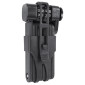 ANTIVOL VELO / TROTTINETTE PLIABLE/PLIANT A COMBINAISON LONGUEUR 90cm NOIR (SUPPORT FIXATION INCLUS) -NIVEAU SECURITE 5- 8435764424816