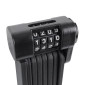ANTIVOL VELO / TROTTINETTE PLIABLE/PLIANT A COMBINAISON LONGUEUR 90cm NOIR (SUPPORT FIXATION INCLUS) -NIVEAU SECURITE 5- 8435764424816