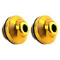 ECROU PROTECTION ANTICHUTE FIXATION MOYEU POUR TROTTINETTE METAL DORE -SELECTION P2R- 8435764436857