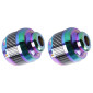 ECROU PROTECTION ANTICHUTE FIXATION MOYEU POUR TROTTINETTE METAL MULTICOLORE EFFET PETROLE -SELECTION P2R- 8435764437472