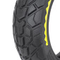 PNEU TROTTINETTE PLEIN CROSS 10 X 2.50/B44 NOIR LISERET JAUNE ULTRALEGER (LARGEUR INTERIEUR 46mm) 8435764434488
