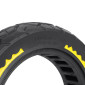 PNEU TROTTINETTE PLEIN CROSS 10 X 2.50/B44 NOIR LISERET JAUNE ULTRALEGER (LARGEUR INTERIEUR 46mm) 8435764434488