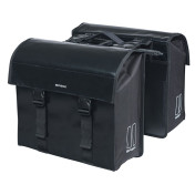 SACOCHE ARRIERE VELO DOUBLE BASIL URBAN LOAD IMPERMEABLE NOIR 48-53L (8x38x30cm) COMPATIBLE SYSTEME MIK (COMPATIBLE AVEC 157030 INCLUS) 8715019183256