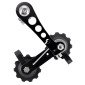 TENDEUR DE CHAINE / GUIDE VTT NOIR FIXATION SUR PATTE DERAILLEUR ARRIERE 3700948292549