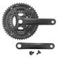 PEDALIER ROUTE P2R 8/9V. ALU NOIR 170mm 50-39-30 (BOITIER 116mm) PLATEAUX DEMONTABLES 3700948300268