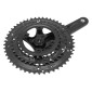 PEDALIER ROUTE P2R 8/9V. ALU NOIR 172.5mm 50-39-30 (BOITIER 116mm) PLATEAUX DEMONTABLES 3700948300275