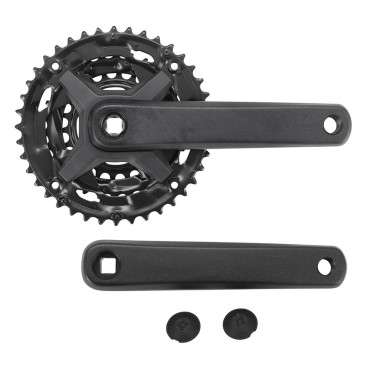 PEDALIER VTT P2R 9V. ALU NOIR 170 mm 40-30-22 (BOITIER 124.5mm) 3700948300305