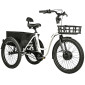 TRICYCLE ELECTRIQUE/VAE CITY LEADER FOX 24" LOVELO 2025 MIXTE BLANC BRILLANT 3V SHIMANO NEXUS MOTEUR ROUE AV BAFANG 36V 45Nm BATTERIE 16,7Ah (AVEC DIFFERENTIEL)