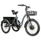 TRICYCLE ELECTRIQUE/VAE CITY LEADER FOX 24" CURTIS 2025 MIXTE GRIS MAT 8V SHIMANO NEXUS MOTEUR ROUE AV BAFANG 36V 45Nm BATTERIE 16,7Ah (LARGEUR HORS TOUT 75cm, DEBATTEMENT 100mm) 8592826103062