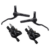 FREIN A DISQUE VTT HYDRAULIQUE SHIMANO MT200 AVANT+ARRIERE NOIR DURITE 900+1700MM (SANS DISQUE) (KIT EN BOITE) - PLAQUETTE RESINE 3700948307939