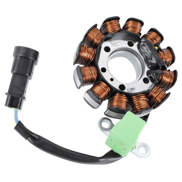 STATOR ALLUMAGE SCOOT ADAPTABLE MOTEUR PIAGGIO 50 TYPHOON 2T 2018, NRG 2018>/APRILIA 50 SR MOTARD 2T 2018>, SR 2018>, SCARABEO 2T 2018> (OEM: 1A010131) -MAGNETI MARELLI- 8050947951493