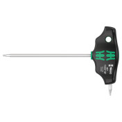 CLE TORX MANCHE EN T WERA 467 HEX PLUS T8x100mm NOIR/VERT (VENDU A L'UNITE) -MARQUE ALLEMANDE POUR LES ATELIERS- 4013288208231