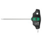 CLE TORX MANCHE EN T WERA 467 HEX PLUS T10x100mm NOIR/VERT (VENDU A L'UNITE) -MARQUE ALLEMANDE POUR LES ATELIERS- 4013288208255