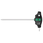 CLE TORX MANCHE EN T WERA 467 HF T27x200mm NOIR/VERT (VENDU A L'UNITE) -MARQUE ALLEMANDE POUR LES ATELIERS- 4013288208316