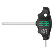 CLE ALLEN/6 PANS MANCHE EN T WERA 454 HEX PLUS 5x100mm NOIR/VERT (VENDU A L'UNITE) -MARQUE ALLEMANDE POUR LES ATELIERS- 4013288207913