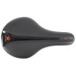 SELLE NEWTON JUNIOR ICHNOS RACING NOIR DECO ROUGE 236X139MM RAIL ACIER 3700948300497