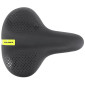 SELLE CITY NEWTON MODERATE A MEMOIRE DE FORME NOIR 247X203MM RAIL ACIER - POIGNEE PRISE EN MAIN - 3700948300602