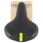 SELLE CITY NEWTON MODERATE A MEMOIRE DE FORME NOIR 247X203MM RAIL ACIER - POIGNEE PRISE EN MAIN - 3700948300602