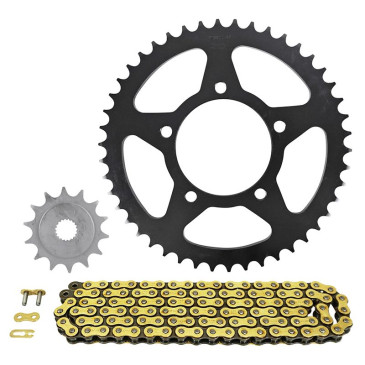 KIT CHAINE ADAPTABLE ZONTES 125 G1 2020>, GK 2022>, U 2020> 520 14x46 (DIAM COURONNE 112/90/10,5) (DEMULTIPLICATION ORIGINE) -AFAM- 5400598265419