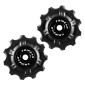 GALET DERAILLEUR ROUTE TRIPEAK 11-11 DENTS CERAMIQUE 11/10V. CAMPAGNOLO NOIR (BLISTER DE 2) 4710243283400