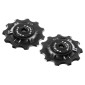 GALET DERAILLEUR ROUTE TRIPEAK 11-11 DENTS CERAMIQUE 11/10V. CAMPAGNOLO NOIR (BLISTER DE 2) 4710243283400