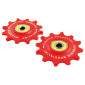 GALET DERAILLEUR VTT TRIPEAK 12-12 DENTS G5 CERAMIQUE 11V. SRAM X0 / X1 / X01 /GX ROUGE (BLISTER DE 2) 4710243281550